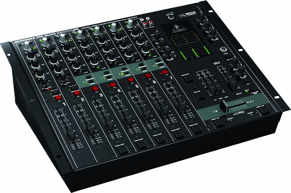 This is a stock image of the Behringer Pro Mixer DX2000USB against a white backdrop.