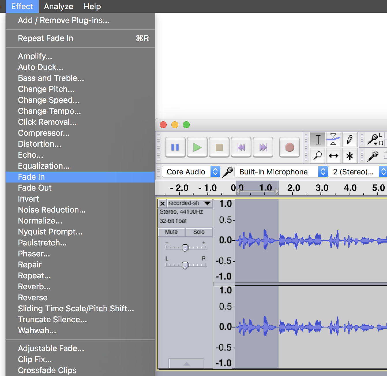 audacity clip fix