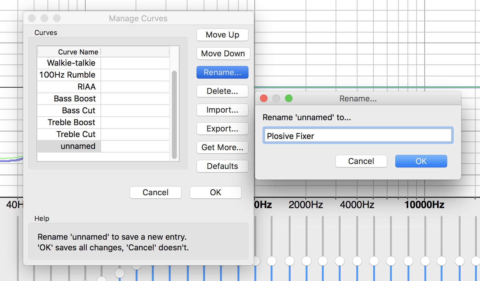 audacity equalization for podcast