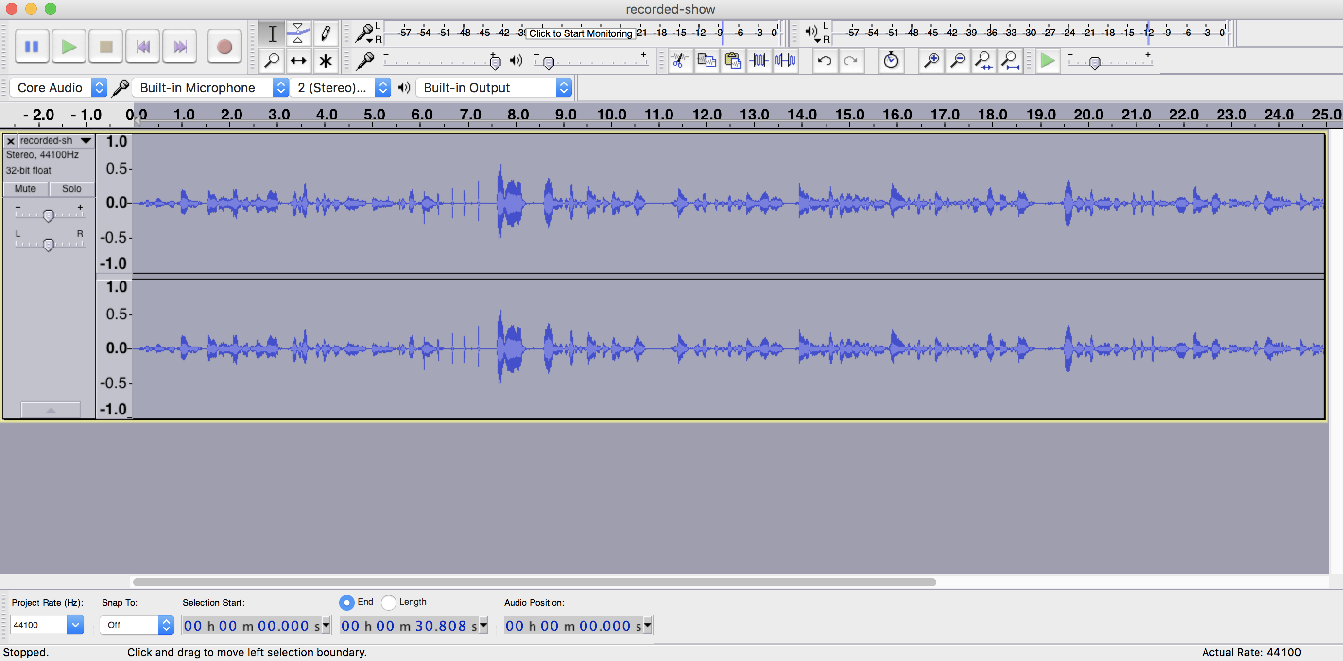 Normalized Audio Audacity