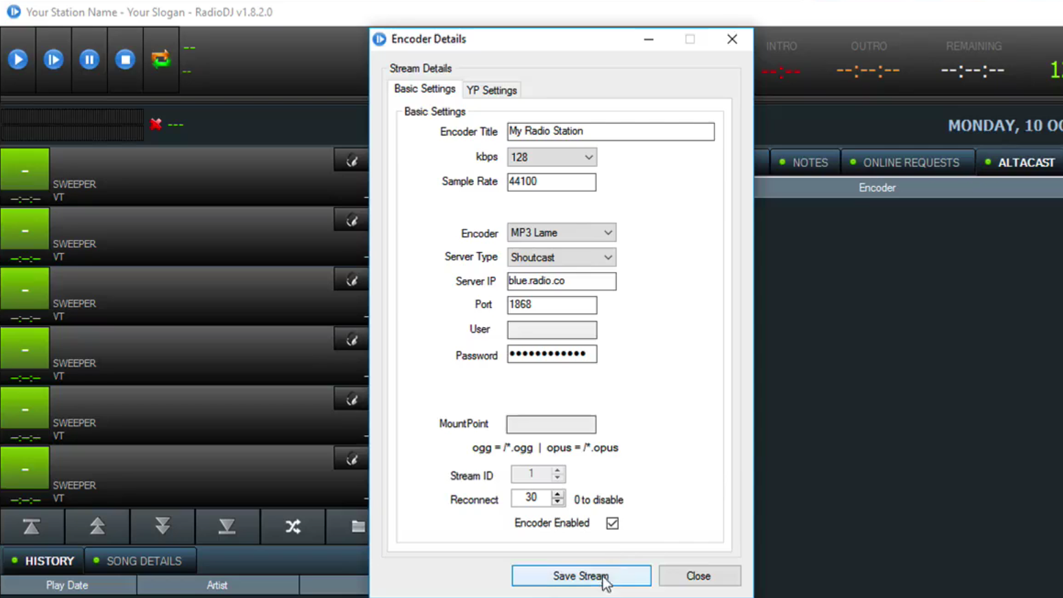 radiologik dj shoutcast