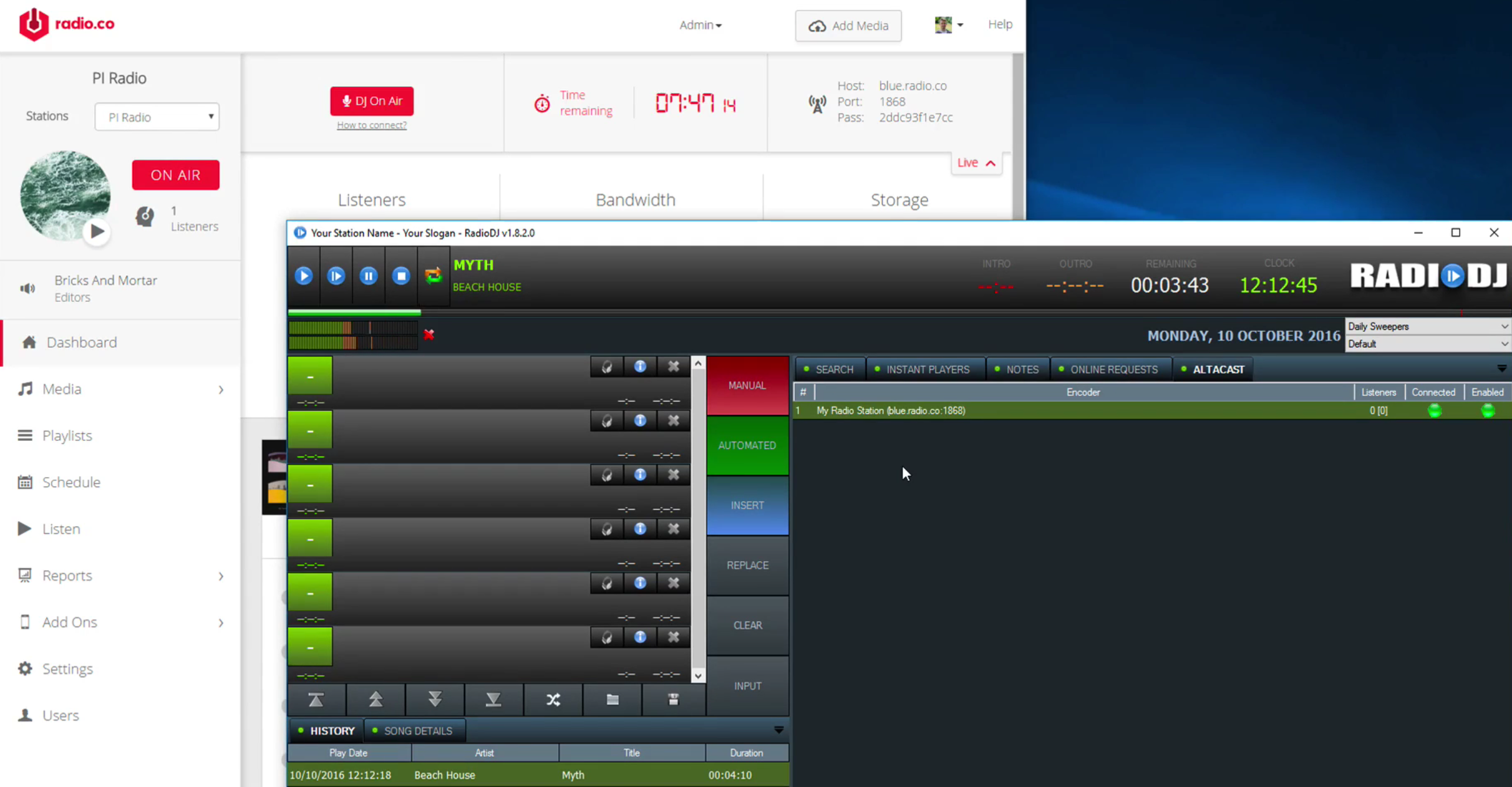 auto dj shoutcast software for windows