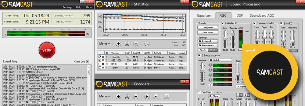 SAM Cast Radio Automation Software