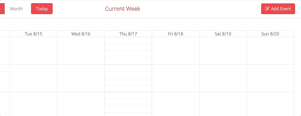 Schedule Dragging Week