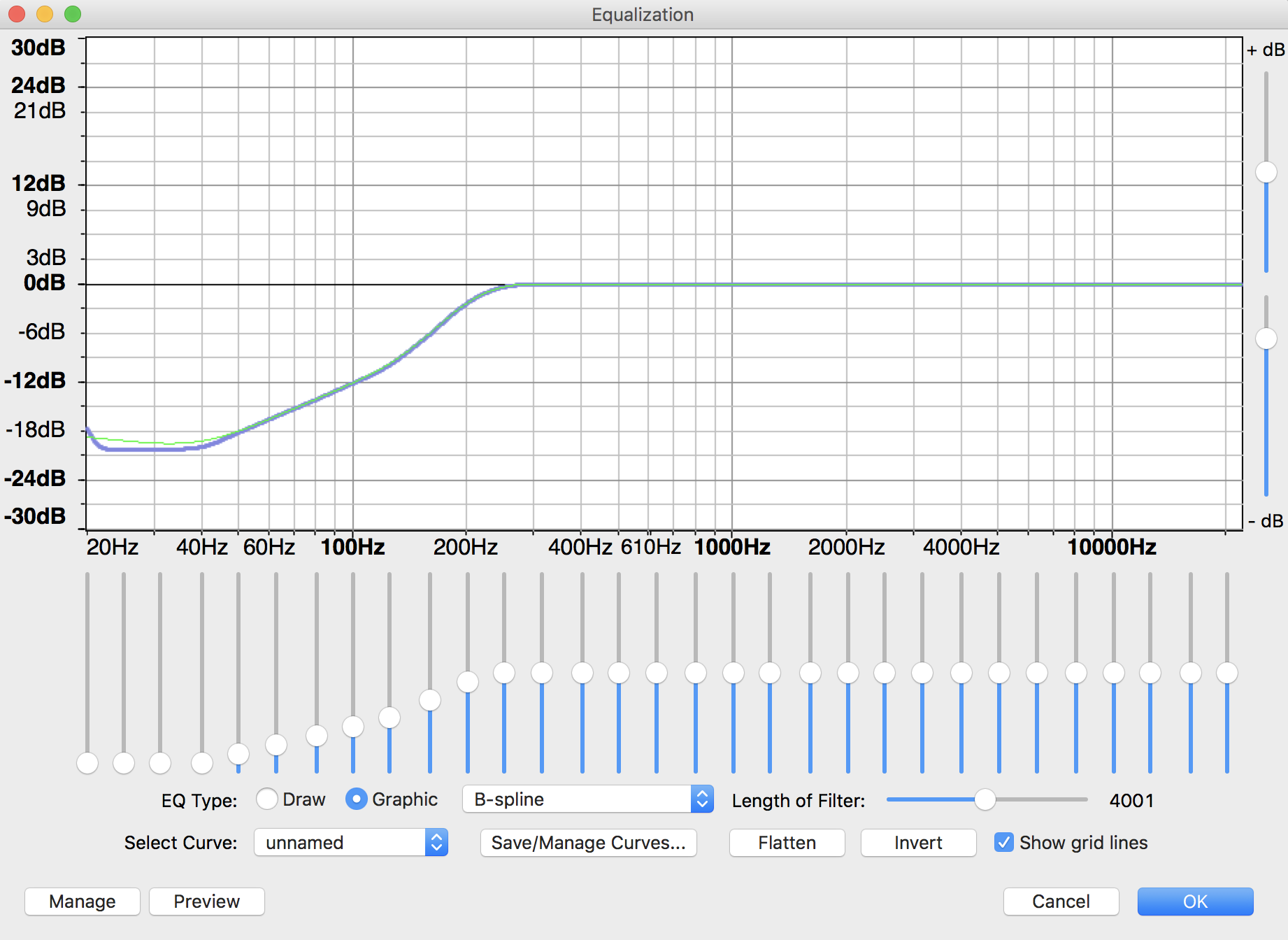 audacity equalization for podcast