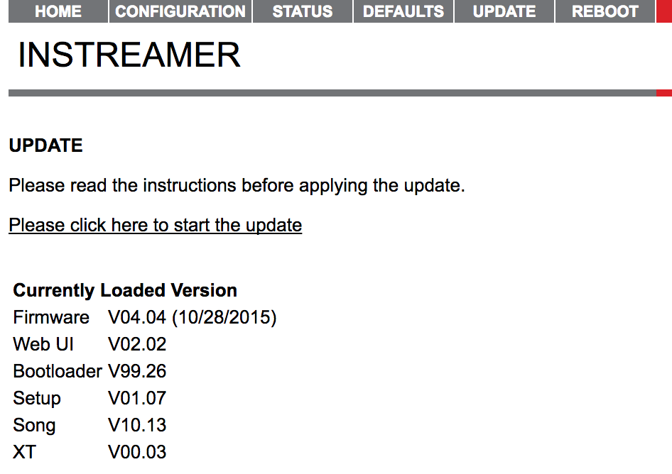 This is the Instreamer screenshot used earlier but with further instructions on how to apply the update (the instructions are listed in this article).