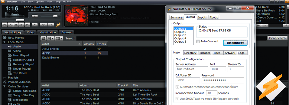 Winamp Broadcaster